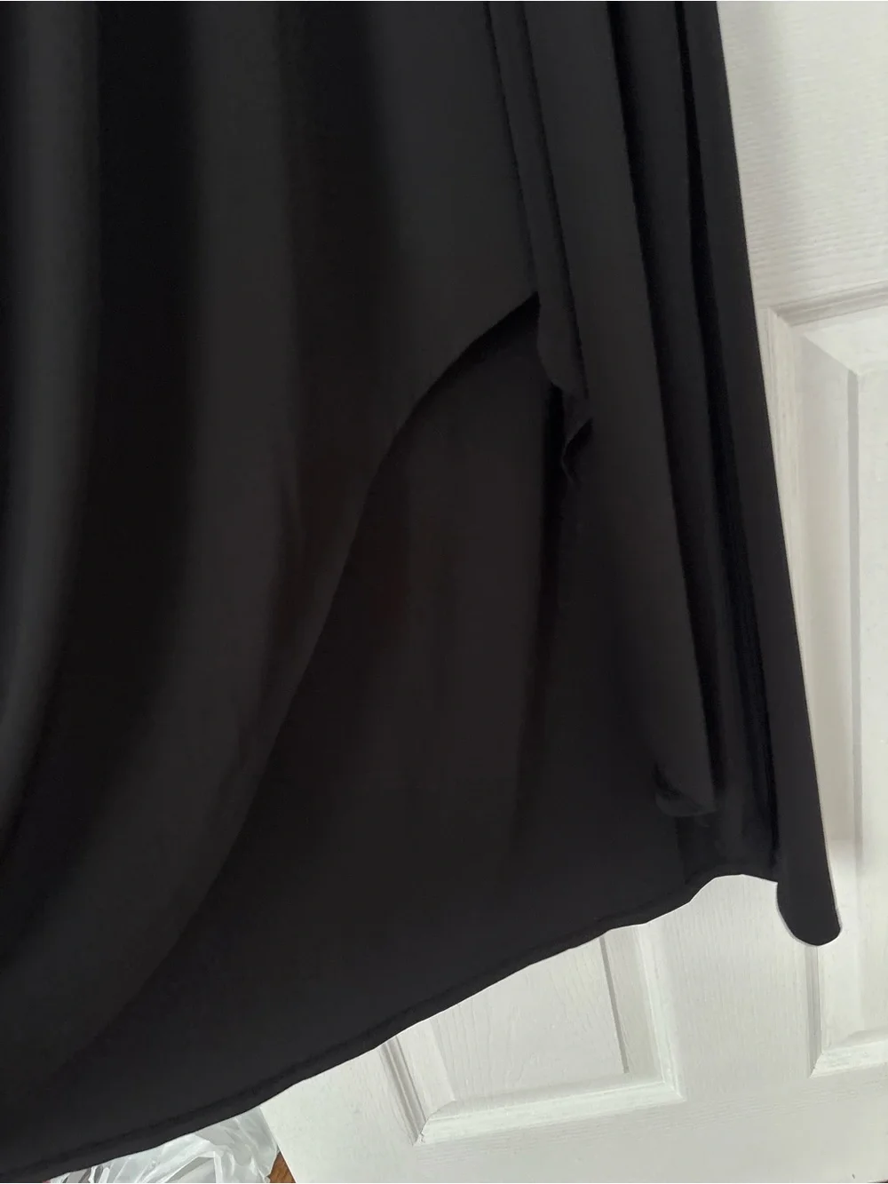 Michael Kors Black Jersey Wrap Maxi Dress with Gold Logo Plate Size 2